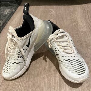 Nike Air Max 270 Cream and Black Sneakers